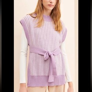 Anthropologie Margo baridon dickie sweater vest